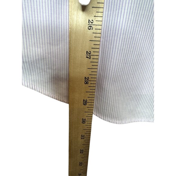 Vintage Las Olas Embroidered Butterfly & Floral Striped Button-Up Shirt Small Pu - Picture 12 of 12